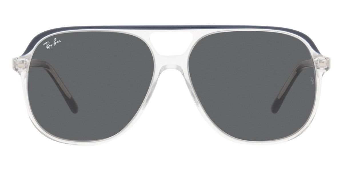 Ray-Ban® Bill RB2198 RB2198 1341B1 56 - Blue on Transparent with Dark Gray lenses Sunglasses