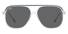 Ray-Ban® Bill RB2198 RB2198 1341B1 56 - Blue on Transparent with Dark Gray lenses Sunglasses