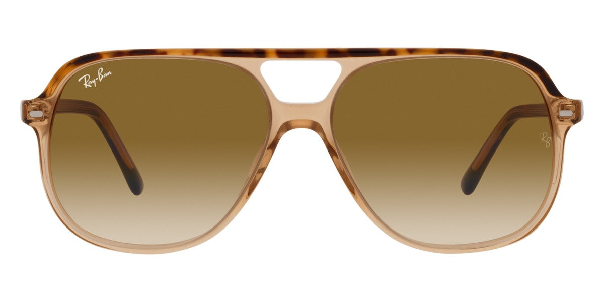 Ray-Ban® BILL 0RB2198F RB2198F 129251 60 - Havana on Transparent Brown with Clear Gradient Brown lenses Sunglasses