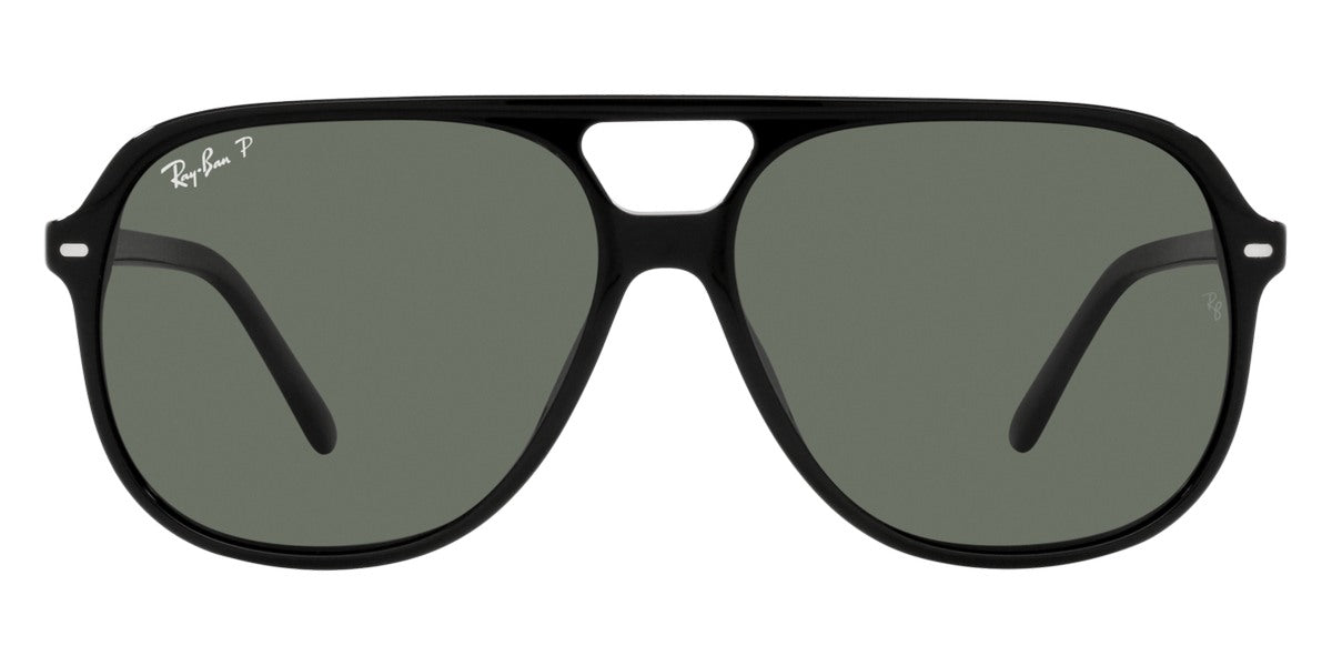 Ray-Ban® Bill RB2198F RB2198F 901/58 60 - Black with Polarized Green lenses Sunglasses