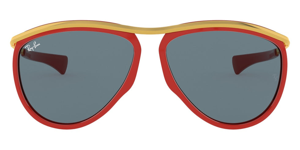 Ray-Ban® Olympian Aviator RB2219 RB2219 1243R5 59 - Red/Gold with Blue lenses Sunglasses