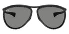 Ray-Ban® Olympian Aviator RB2219 RB2219 1305B1 59 - Wrinkled Black On Black with Dark Gray lenses Sunglasses