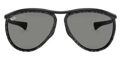 Ray-Ban® OLYMPIAN AVIATOR 0RB2219 RB2219 1305B1 59 - Wrinkled Black On Black with Dark Gray lenses Sunglasses