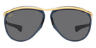 Ray-Ban® Olympian Aviator RB2219 RB2219 1370B1 59 - Transparent Blue with Dark Gray lenses Sunglasses