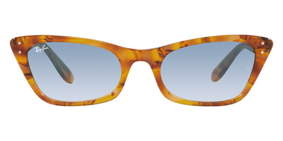 Ray-Ban® LADY BURBANK 0RB2299 RB2299 13423F 55 - Amber Tortoise with Clear Gradient Blue lenses Sunglasses