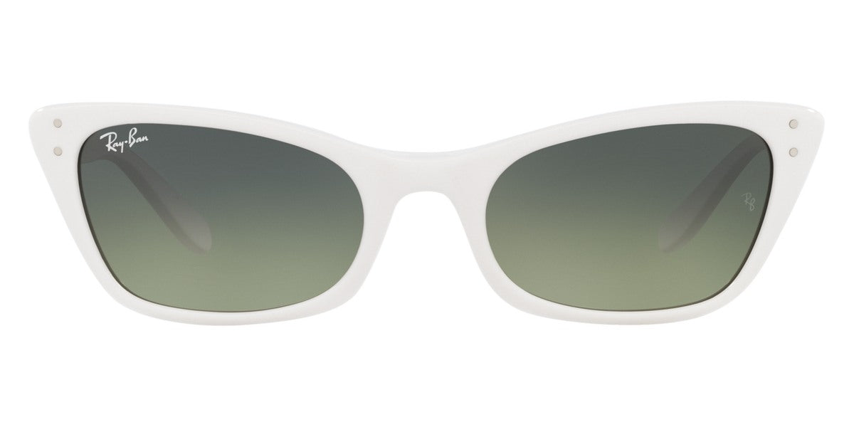 Ray-Ban® LADY BURBANK 0RB2299 RB2299 975/BH 52 - White with Green Vintage lenses Sunglasses