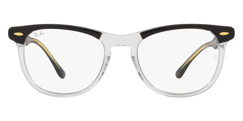 Ray-Ban® EagleEye RB2398 RB2398 1294GJ 53 - Black on Transparent with Clear/Green Photochromic lenses Sunglasses