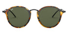 Ray-Ban® Round RB2447 RB2447 1157 49 - Spotted Black Havana with G-15 Green lenses Sunglasses