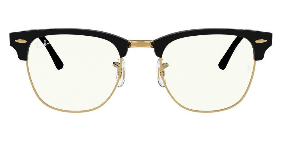Ray-Ban® Clubmaster RB3016 RB3016 1368G4 51 - Green on Arista with Dark Green Mirrored Polarized lenses Sunglasses