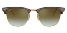 Ray-Ban® Clubmaster RB3016 RB3016 1305B1 51 - Wrinkled Black On Black with Dark Gray lenses Sunglasses