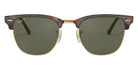 Ray-Ban® Clubmaster Low Bridge Fit RB3016F RB3016F W0366 55 - Mock Tortoise On Arista with G-15 Green lenses Sunglasses