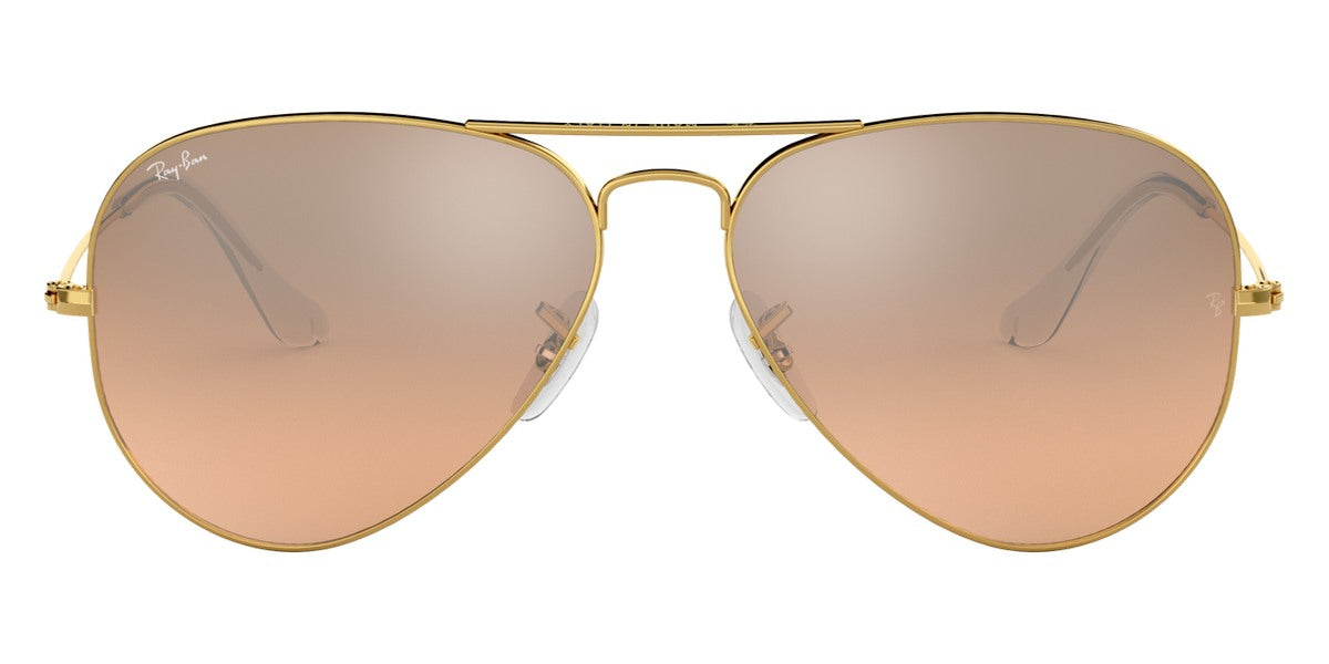 Ray-Ban® Aviator RB3025 55 RB3025 001/3E 55 - Arista with Pink Mirrored Gradient Gray lenses Sunglasses