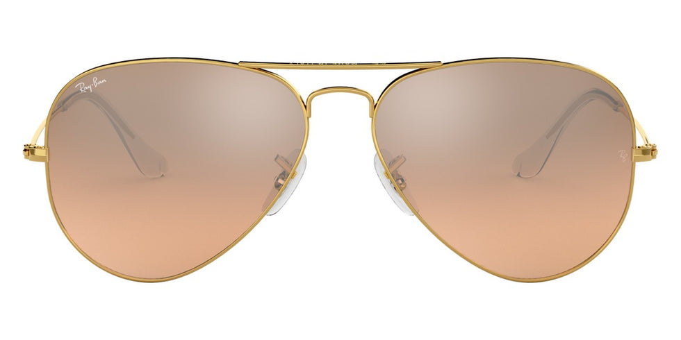 Ray-Ban® Aviator RB3025 55 RB3025 001/3E 55 - Arista with Pink Mirrored Gradient Gray lenses Sunglasses