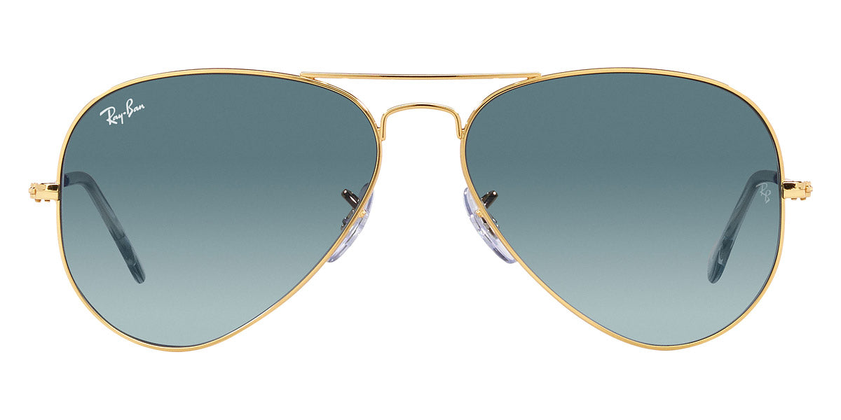 Ray-Ban® AVIATOR 0RB3025 RB3025 001/3M 55 - Gold with Blue lenses Sunglasses