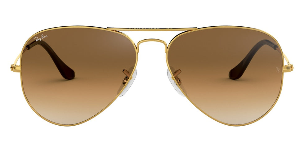 Ray-Ban® Aviator RB3025 58 RB3025 001/51 58 - Arista with Clear Gradient Brown lenses Sunglasses