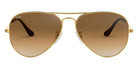 Ray-Ban® Aviator RB3025 62 RB3025 001/51 62 - Arista with Clear Gradient Brown lenses Sunglasses