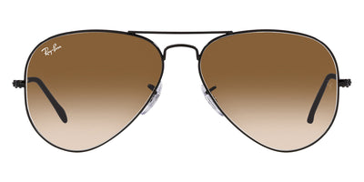 Ray-Ban® AVIATOR 0RB3025 RB3025 002/51 55 - Black with Brown lenses Sunglasses