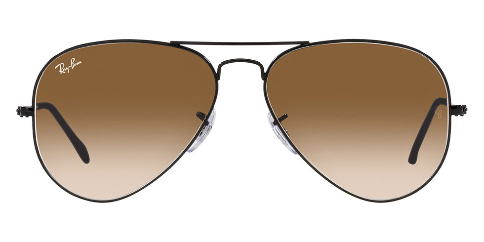 Ray-Ban® Aviator RB3025 58 RB3025 002/51 58 - Black with Brown lenses Sunglasses