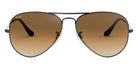 Ray-Ban® Aviator RB3025 55 RB3025 004/51 55 - Gunmetal with Clear Gradient Brown lenses Sunglasses