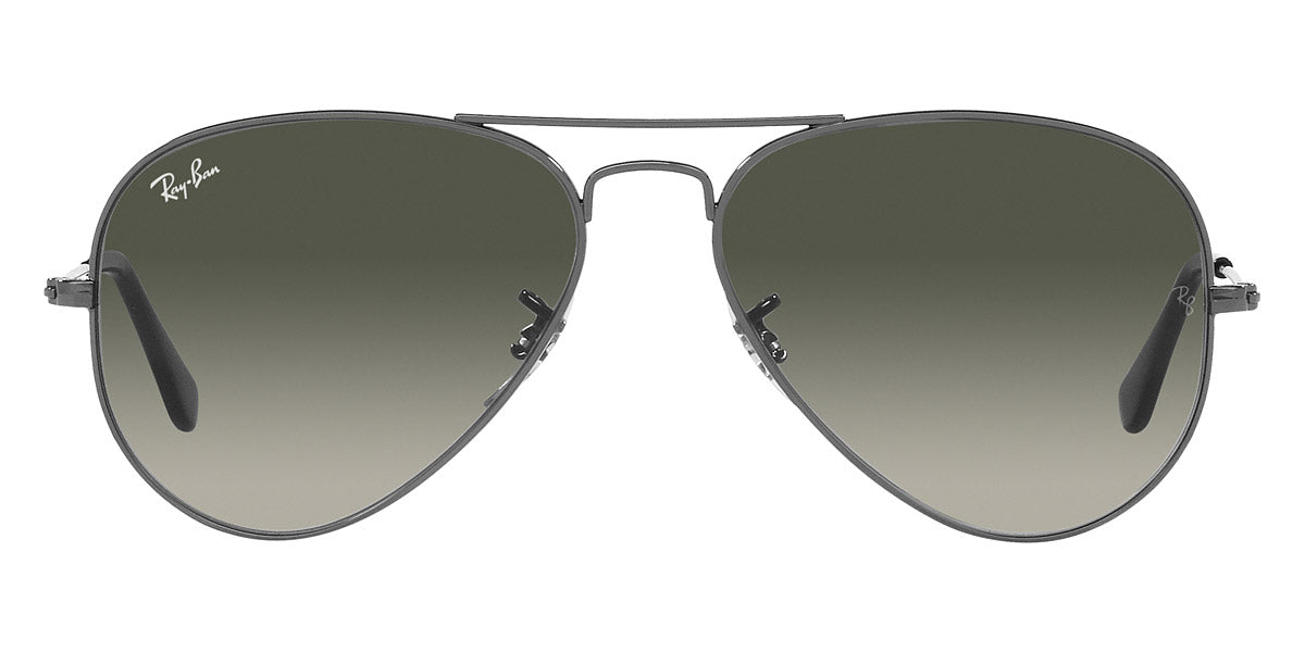 Ray-Ban® AVIATOR 0RB3025 RB3025 004/71 55 - Gunmetal with Gray lenses Sunglasses