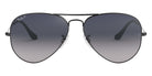 Ray-Ban® Aviator RB3025 62 RB3025 004/78 62 - Gunmetal with Blue Gradient Gray Polarized lenses Sunglasses