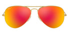 Ray-Ban® Aviator RB3025 58 RB3025 112/4L 58 - Matte Arista with Blue Mirrored Polarized lenses Sunglasses