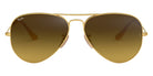 Ray-Ban® Aviator RB3025 55 RB3025 112/85 55 - Matte Arista with Brown Gradient Dark Brown lenses Sunglasses