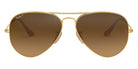 Ray-Ban® Aviator RB3025 58 RB3025 W3277 58 - Silver with Gray Mirrored lenses Sunglasses