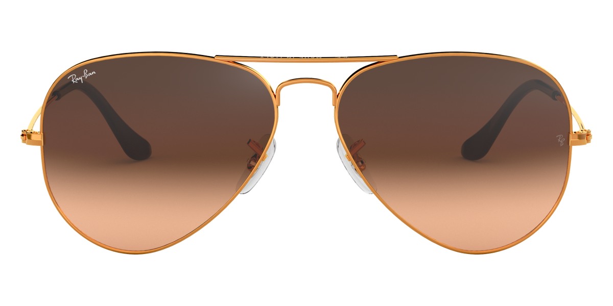 Ray-Ban® Aviator RB3025 55 RB3025 9001A5 55 - Light Bronze with Pink Gradient Brown lenses Sunglasses