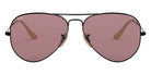 Ray-Ban® Aviator RB3025 55 RB3025 9066Z0 55 - Black with Violet lenses Sunglasses