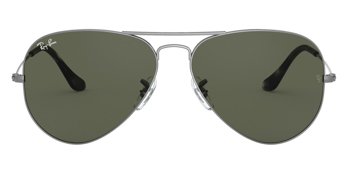 Ray-Ban® Aviator RB3025 55 RB3025 919031 55 - Sand Transparent Gray with G-15 Green lenses Sunglasses