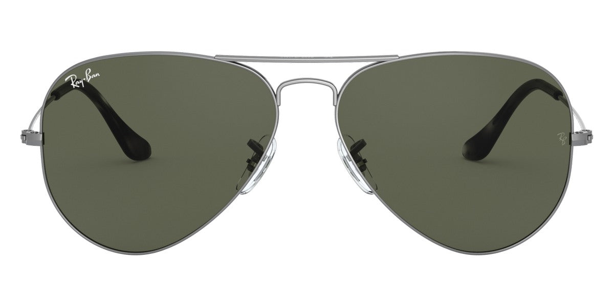 Ray-Ban® AVIATOR 0RB3025 RB3025 919031 55 - Sand Transparent Gray with G-15 Green lenses Sunglasses