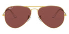 Ray-Ban® Aviator RB3025 55 RB3025 9196AF 55 - Legend Gold with Purple Polarized lenses Sunglasses