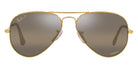 Ray-Ban® Aviator RB3025 55 RB3025 9196G5 55 - Legend Gold with Polarized Clear Gradient Dark Brown lenses Sunglasses