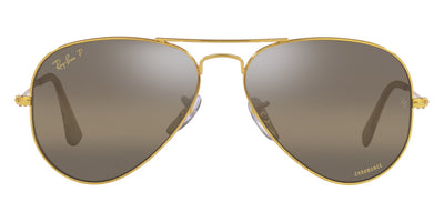 Ray-Ban® AVIATOR 0RB3025 RB3025 9196G5 55 - Legend Gold with Polarized Clear Gradient Dark Brown lenses Sunglasses