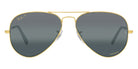 Ray-Ban® Aviator RB3025 62 RB3025 9196G6 62 - Legend Gold with Polarized Clear Gradient Dark Blue lenses Sunglasses