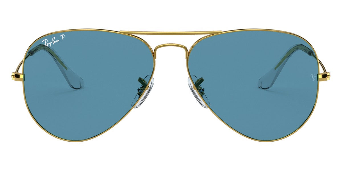 Ray-Ban® Aviator RB3025 55 RB3025 9196S2 55 - Legend Gold with Blue Polarized lenses Sunglasses