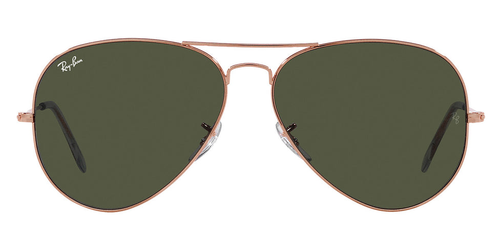 Ray-Ban® Aviator RB3025 55 RB3025 920231 55 - Rose Gold with Green lenses Sunglasses