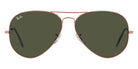 Ray-Ban® Aviator RB3025 62 RB3025 920231 62 - Rose Gold with Green lenses Sunglasses