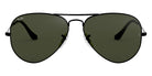 Ray-Ban® Aviator RB3025 58 RB3025 L2823 58 - Black with G-15 Green lenses Sunglasses