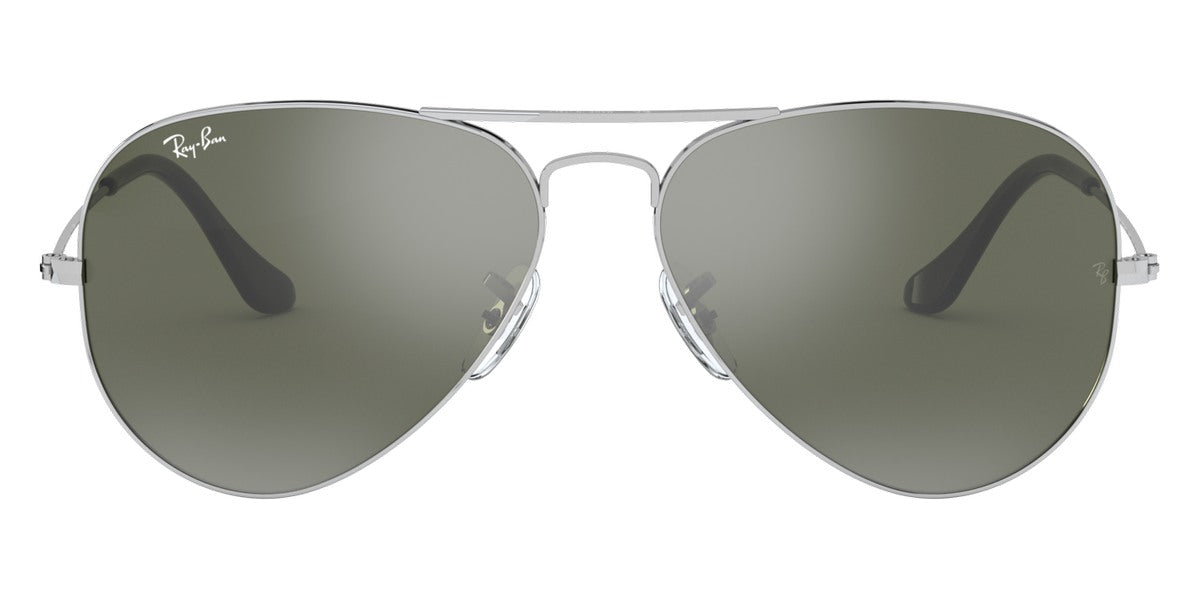 Ray-Ban® Aviator RB3025 55 RB3025 W3275 55 - Silver with Gray Mirrored lenses Sunglasses