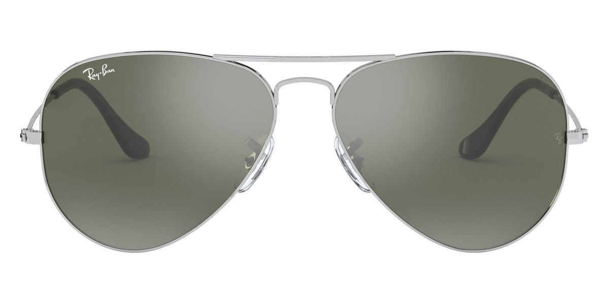 Ray-Ban® AVIATOR 0RB3025 RB3025 W3275 55 - Silver with Gray Mirrored lenses Sunglasses