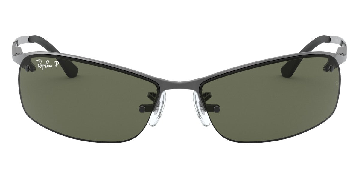 Ray-Ban® RB3183 RB3183 RB3183 004/9A 63 - Gunmetal with Green Polarized lenses Sunglasses