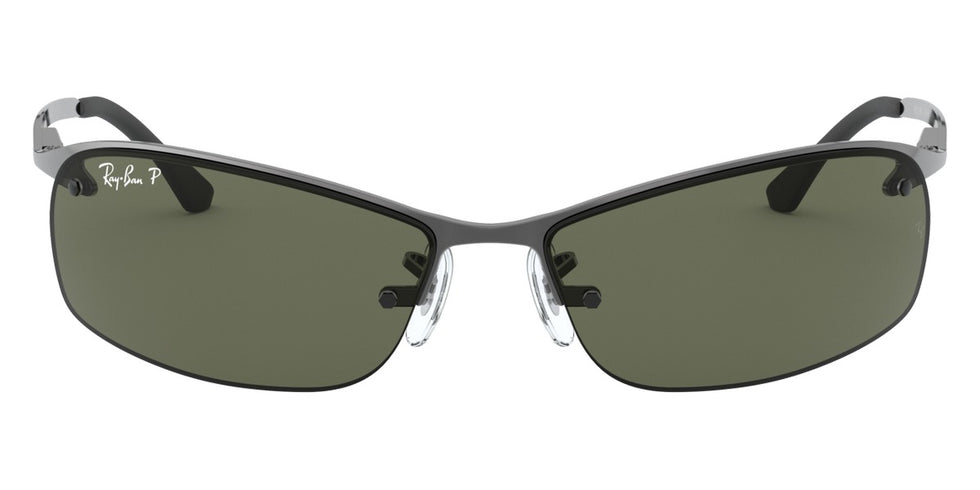 Ray-Ban® RB3183 RB3183 RB3183 004/9A 63 - Gunmetal with Green Polarized lenses Sunglasses