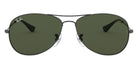 Ray-Ban® Cockpit RB3362 RB3362 004 56 - Gunmetal with G-15 Green lenses Sunglasses