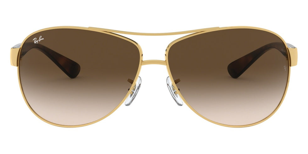 Ray-Ban® RB3386 RB3386 RB3386 003/8G 63 - Silver with Light Gray Gradient Dark Gray lenses Sunglasses