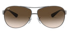 Ray-Ban® RB3386 RB3386 RB3386 003/8G 67 - Silver with Light Gray Gradient Dark Gray lenses Sunglasses