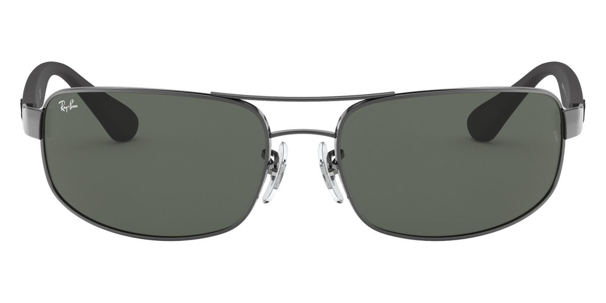 Ray-Ban® RB3445 RB3445 002/58 64 - Black with Dark Green Polarized lenses Sunglasses
