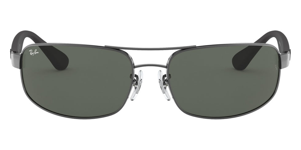 Ray-Ban® RB3445 RB3445 002/58 64 - Black with Dark Green Polarized lenses Sunglasses