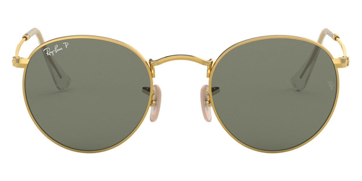 Ray-Ban® Round Metal RB3447 RB3447 919648 50 - Round Metal with Black Polarized lenses Sunglasses